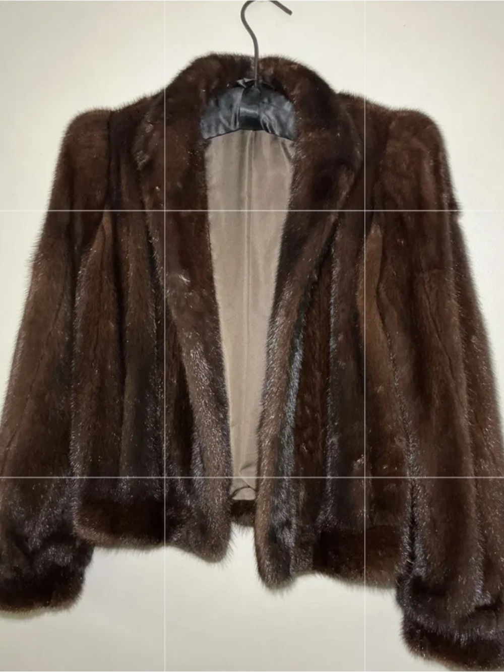 Deep Mahogany Mink Fur Jacket